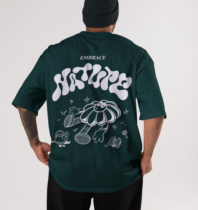 Men's Printed Drop Shoulder