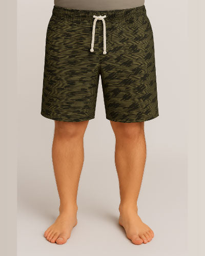 Men's French Terry Printed Shorts