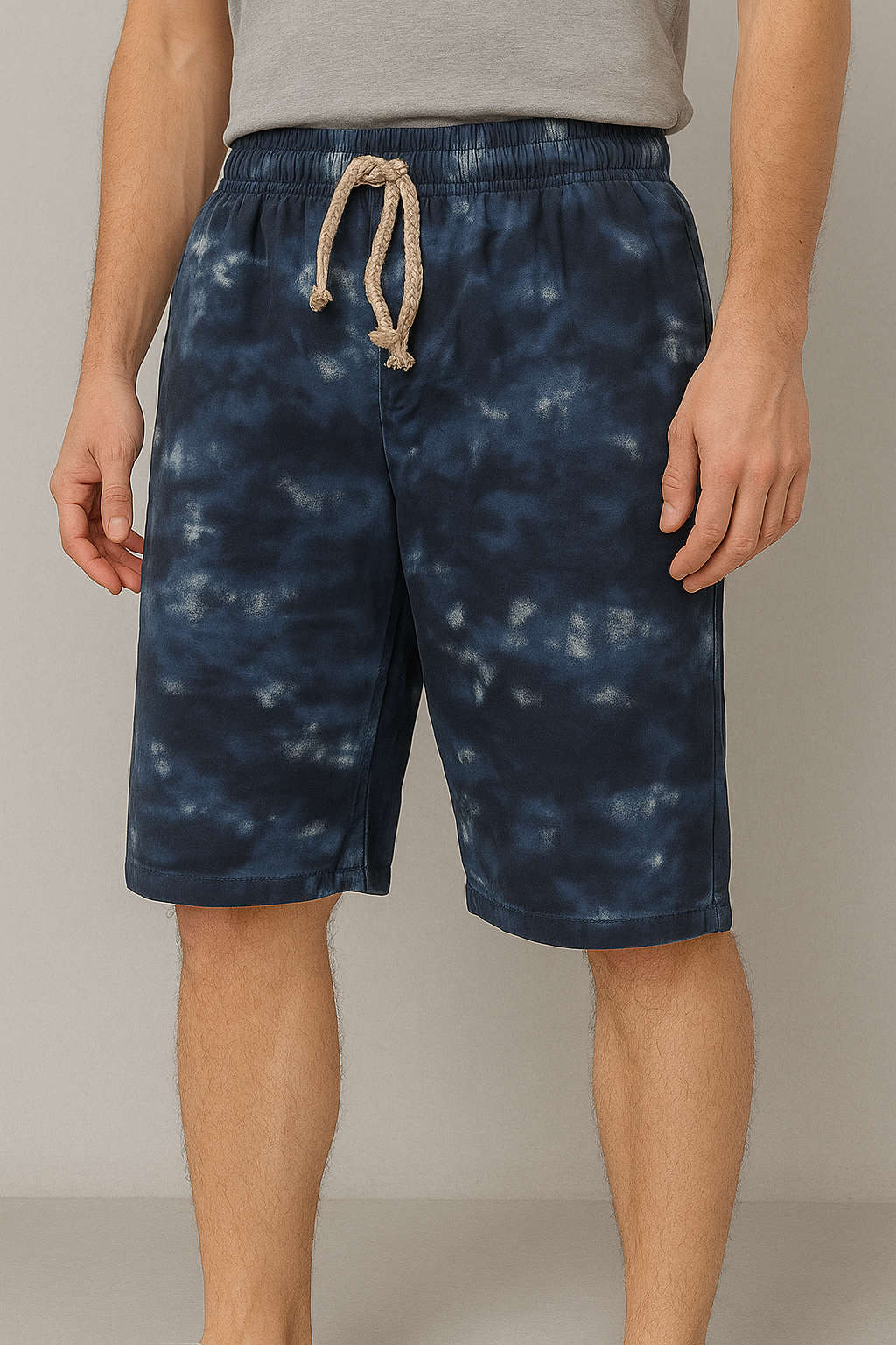 Men's French Terry Printed Shorts