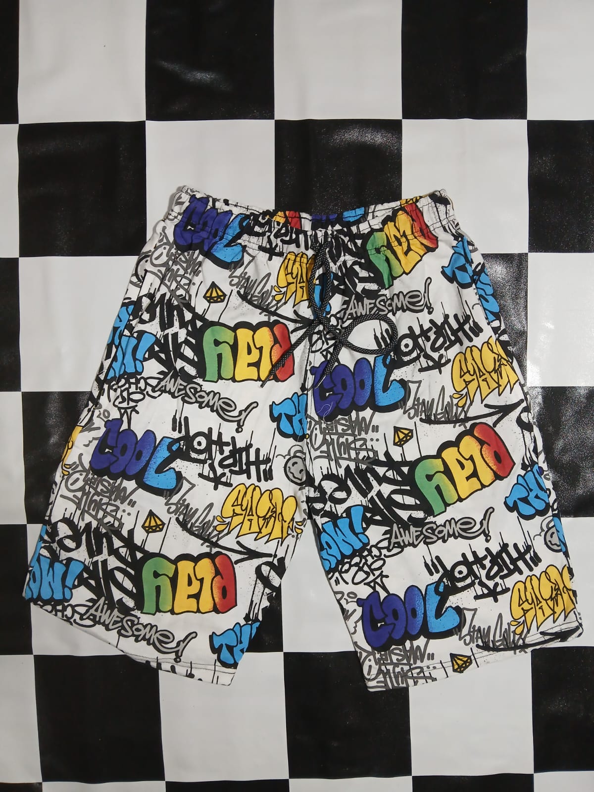 Men's French Terry Printed Shorts